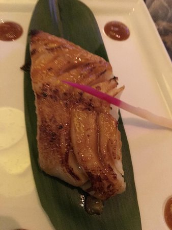 Nobu signature dishes Black Cod with Miso
Yellowtail Jalapeño
Yellowtail Sashimi 
